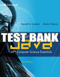 test bank for fundamentals of java: ap* computer science essentials - 4th - 2011 all chapters