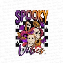 halloween png, horror halloween sublimation design, spooky vibes png, scary movie png, trendy halloween graphic for shir