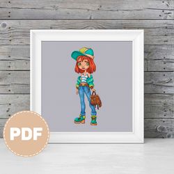 "anna" cross stitch pattern