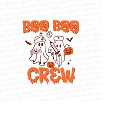 boo boo crew png, halloween shirt png, halloween sublimation png, nurse halloween png, ghost nurse, nurse png, digital d