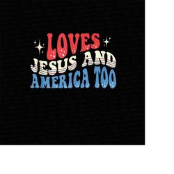 she loves jesus and america too png, usa png, patriotic png, america retro png, independence day png, american flag png,