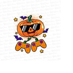 halloween jack o lantern gamer funny halloween png, haloween gamer png, spooky vibes png, fall, png files for sublimatio