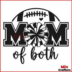 game day football cheer mom of both svg download file