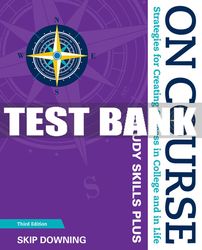 test bank for on course study skills plus edition - 3rd - 2017 all chapters