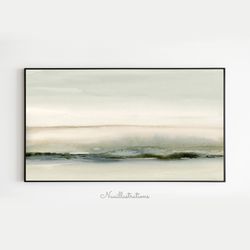 samsung frame tv art abstract gray brown landscape neutral watercolor minimalist downloadable digital download art