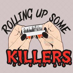 rolling up some killers sublimation,horror sublimation png