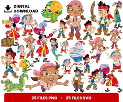 bundle layered svg, jake and the never land pirates, children svg, love svg, digital download, clipart, png, svg, cricut