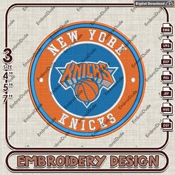 nba new york knicks logo embroidery design, nba embroidery files, nba new york knicks embroidery, machine embroidery