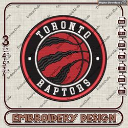 nba toronto raptors logo embroidery design, nba embroidery files, nba toronto raptors embroidery, machine embroidery