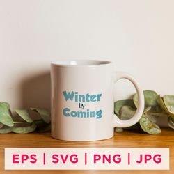 winter is coming winter sticker design