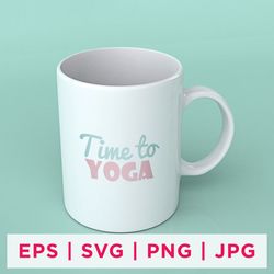 time to yoga yoga sticker design