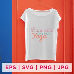 it's a nice yoga day for yoga sticker design