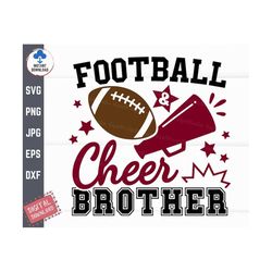 football and cheer brother svg, football cheer brother svg, proud cheer brother svg, football family svg, brother of bot