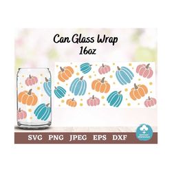 fall pumpkin can glass wrap svg, fall season beer can wrap svg, pumpkin can glass svg, autumn pumpkins can glass wrap sv