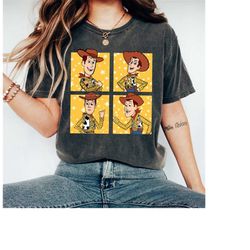 disney toy story woody portrait boxes shirt, disney woody shirt, disneyland trip gift, wdw matching family shirts unisex