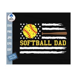 softball dad svg, american flag softball dad svg, softball svg, softball dad shirt svg, softball vintage american flag s