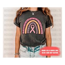 breast cancer shirt, cancer rainbow shirt, pink ribbon shirt, cancer awareness shirt, breast cancer gifts for women, can