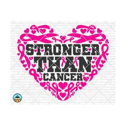 stronger than cancer svg, breast cancer svg, cancer awareness svg, cancer survivor svg, cancer ribbon svg, cricut, silho