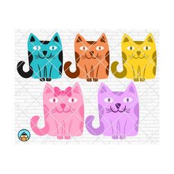 cartoon cat svg, cat svg, cute cat svg, cat clipart, cat head svg, cute baby, cat cut file, cartoon cat cricut, cat silh