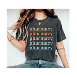 boho pharmacy shirt, pharmacy tech shirt for pharmacist, pharmacy technician student crew neck, graduation gift, t-shirt
