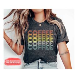 retro coffee shirt coffee coffee coffee t-shirt womens shirt graphic tee gift for coffee lover coffee drinker shirt moth