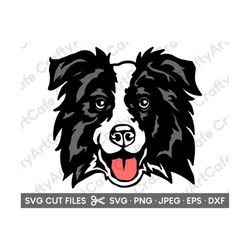 boarder collie svg boarder collie head boarder collie svg for cricut