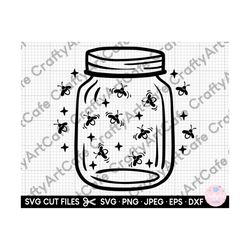 fireflies svg firefly svg png fireflies in a jar canning svg png eps dxf cut file for cricut