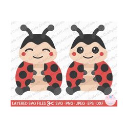 cut ladybug svg baby ladybug svg kawaii ladybug svg cut file cricut ladybug clipart