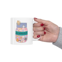 cat antidepressants mug, cat lover mug, cat owner gift mug, cat lover gift mug, cat antidepressants coffee and tea mug