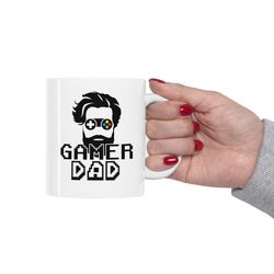 gamer dad mug, gaming dad gift mug, father's day gamer dad gift mug, gamer dad coffee mug, funny gamer dad ceramic mug