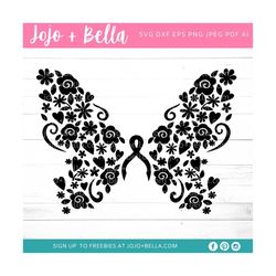 breast cancer awareness svg, cancer svg, breast cancer aware svg, cancer ribbon svg, butterfly svg, cancer fighter svg,