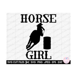 barrel racing svg barrel racing png horse girl