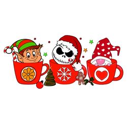 jack skellington christmas coffee png, christmas coffee png, coffee png, christmas logo png, instandownload