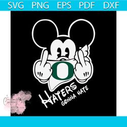 mickey haters gonna hate ducks svg