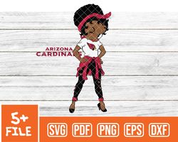 arizona cardinals svg , betty boop  nfl svg, team nfl svg 01