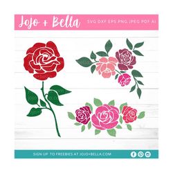 rose svg, svg bundle, flower svg, valentines day svg, flowers svg, floral svg, svg, svg files for cricut, sublimation de