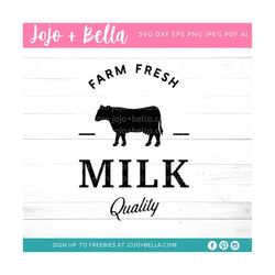 farm fresh milk svg - farm fresh svg - fresh milk svg - farm svg - farmhouse svg - farm fresh milk - rustic sign file -