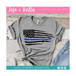 thin blue line svg, police svg, american flag svg, distressed flag, svg files for cricut, sublimation designs downloads