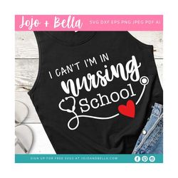 i'm in nursing school svg, nurse svg, nurses week, nurse appreciation, nurse, svg, svg file, cricut, cameo, silhouette,