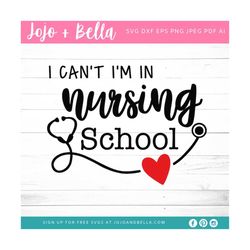 i'm in nursing school svg, nurse svg, nurses week, nurse appreciation, nurse, svg, svg file, cricut, cameo, silhouette,