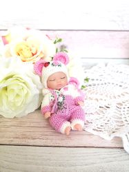 miniature doll for gift - sleeping baby doll