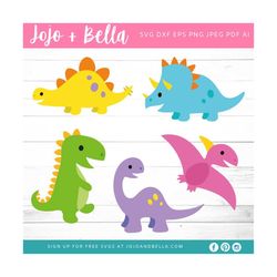 dinosaur svg, bundle, baby dinosaur svg, birthday pack jurassic t-rex steg bront dino theme clipart, baby shower svg fil