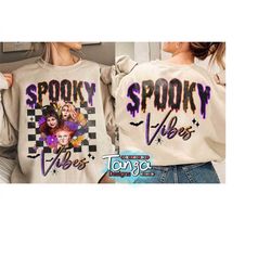 Sanderson Sisters Spooky Vibes  Floral Shirt, Disney Hocus Pocus Witch Scary Movie Tee, Mickey's Not So Scary Disneyland