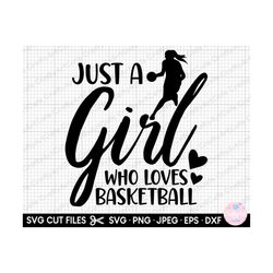 basketball girl svg png just a girl who loves basketball