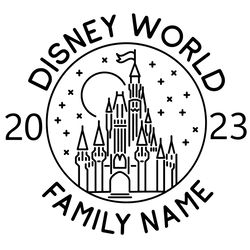 family disneyworld vacation 2023 svg