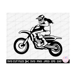 motocross girl svg motocross girl female motocross biker svg clipart vector