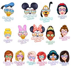 disney characters family sunglass bundle png