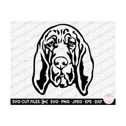 bloodhound head svg bloodhound head png bloodhound head vector clipart eps dxf cut file cricut