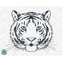 tiger face svg, tiger head svg, tiger svg, cute tiger svg, animal svg, wild animal face, tiger vector, tiger mascot logo