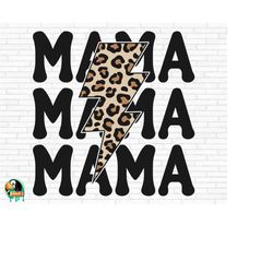 mama stacked leopard lightning bolt svg, mama leopard svg, mama lightning bolt svg, mama leopard svg, mama stacked cut f